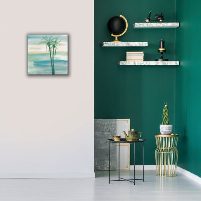Toile épique Graffiti «Peaceful Dusk 2 Tropical» par Chris Paschke, 18 po x 18 po