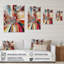 "Dots And Triangle Shapes", reproduction d'art sur toile abstraite-226781590-226781577
