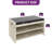 6 Pair PU Shoe Bench With Handle-619863628