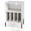 Record Player Stand w/Charging Station 5 Storage Compartments Anti-toppling Kits-1777008426