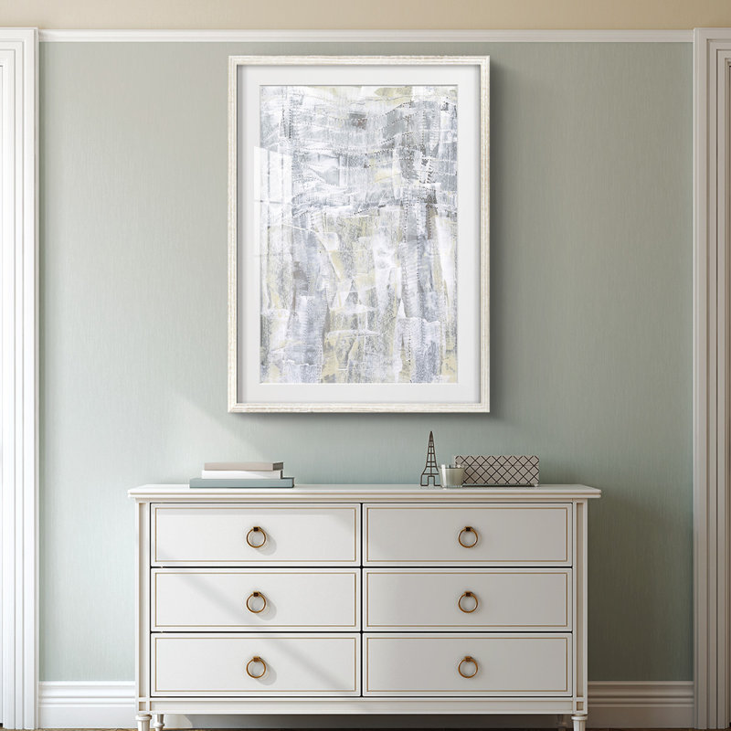 Ville fantôme I - impression encadrée, 19.5" H x 16.5" W, White