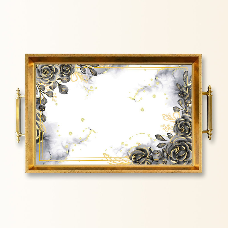 Élégant plateau en verre de 19,7 po x 11,4 po x 1,4 po | Fabrication 100% verre durable | Facile à nettoyer avec un chiffon humide | Idéal pour le service, la présentation décorative et l'organisation | Ajout élégant à la décoration intérieure