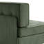 Fauteuil capitonné en velours côtelé-1283549082