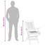 Solid Wood Patio Dining Set Table,