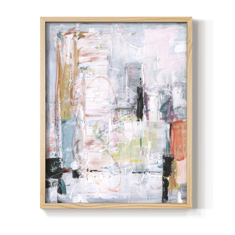 Vivid Haze I, reproduction encadrée - bois massif, Encadré naturel, H 11 po x l 9 po