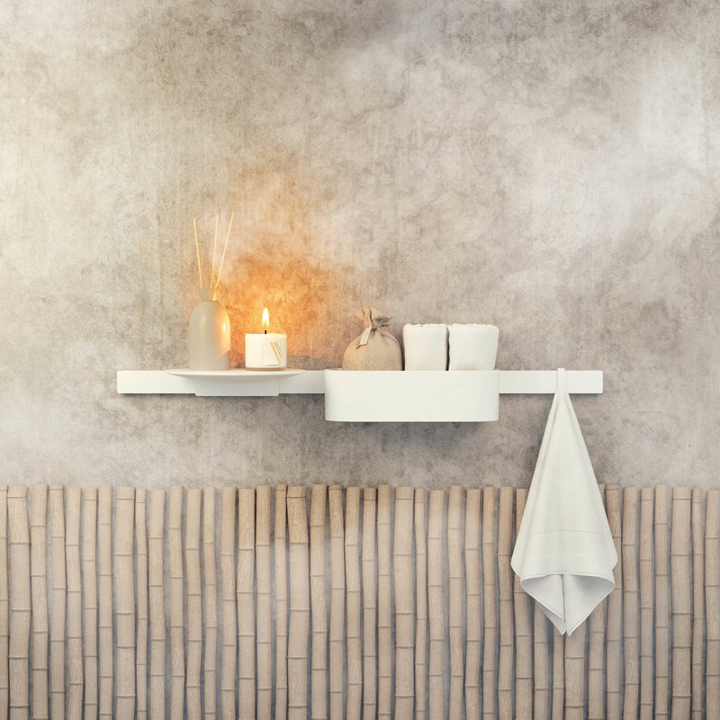 Wallstoris hansgrohe Shelf, Matte White