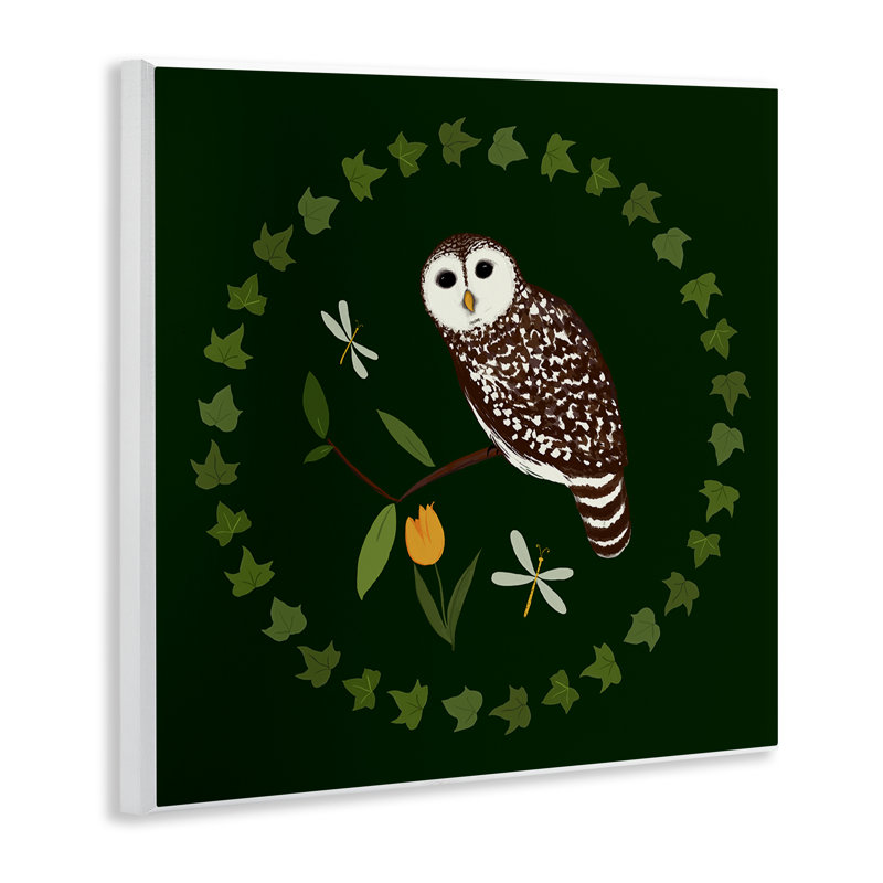  Art mural hibou et tulipe par Michelle Ingari Designs