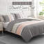 Microfiber Striped Duvet Cover with Pillow Shams-121782670