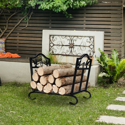 17'' W Metal Log Rack