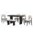 6-Piece Upholstered Rectangular Dining Room Table Set with Bench-390264610