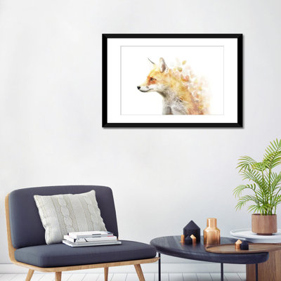 Winter Foxy par Emanuela Carratoni - Giclée sur toile tendue avec châssis