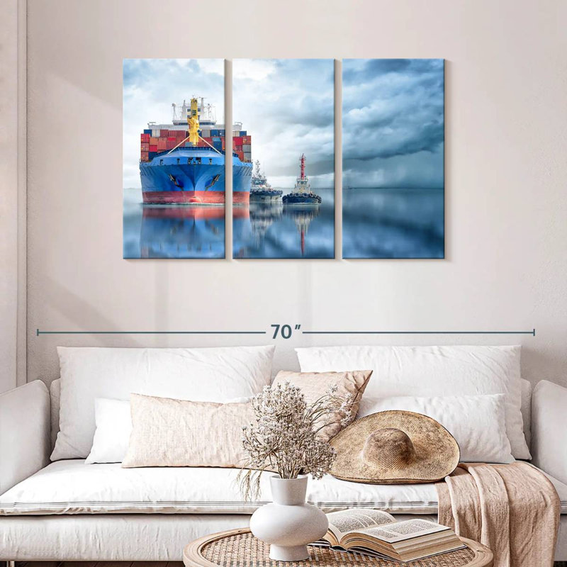 Mehar Container Cargo Ship, 28" H x 45" W