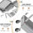 3-Tier Rolling Utility Cart With Removable Drawer, 360° Swivel & Lockable Wheels, Heavy-Duty Storage Organizer For Bathroom, Kitchen, Craft, Makeup, Baby Essentials-115124807