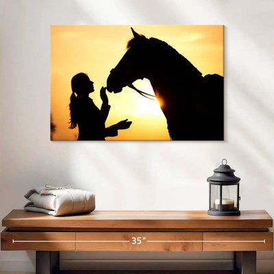Cheval et fille Brampt