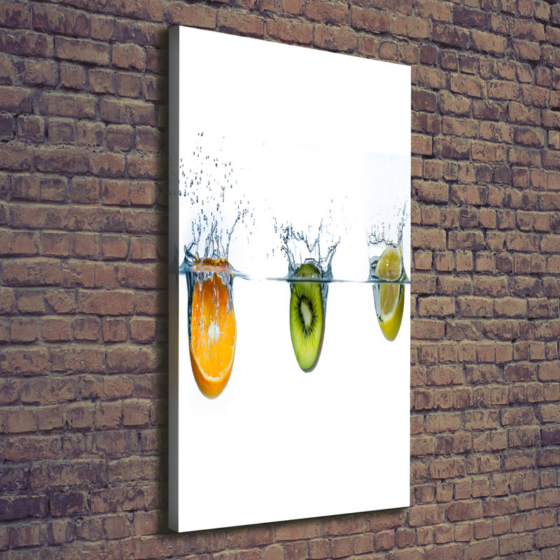 Fruit Under Water - Wrapped Canvas Print, 140cm H x 70cm W