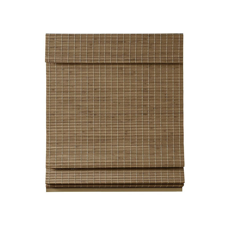 Store romain filtrant la lumière en bambou L 64 po, Bois de frêne naturel, L 33,03 po x L 64,03 po