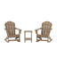 Chaise Adirondack à bascule en plastique avec table Vinnie-985718983