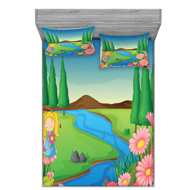 Ensemble de draps-chambre, Ensemble de drap pour grand lit avec drap-housse