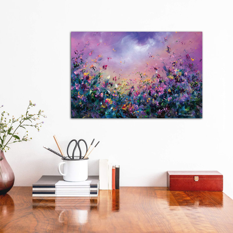 « arc-en-ciel » par jaanika talts-impression sur image, H 18 po x l 26 po x P 1,5 po, Toile tendue