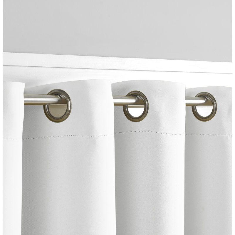 Essential Blackout Curtain Collection Blackout Pair, 52" W x 96" L, White