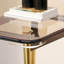 Table d'appoint en verre mat