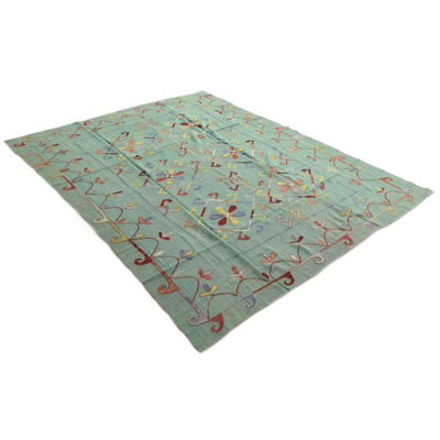 Tapis vert clair 7 x 10 po