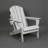Folding HDPE Adirondack Chair Dual Cup Holder Wood Texture-1017058119