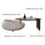 Table basse gigogne moderne 50,4 po