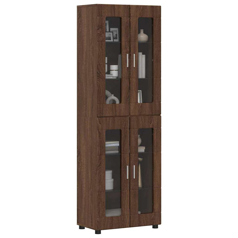 Tamoor Highboard Accent Chest, Brown Oak