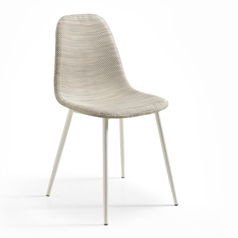 Gallatin Upholstered Dining Chair, Light Grey