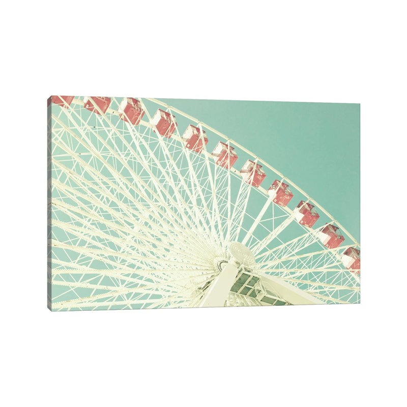 Pink Ferris by Caroline Mint - Wrapped Canvas Print, 66.04 cm H x 45.72 cm W x 1.91 cm D