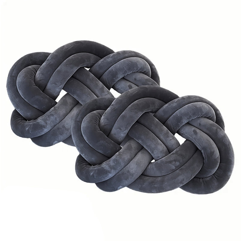 Cotton Backrest Cushion, Black