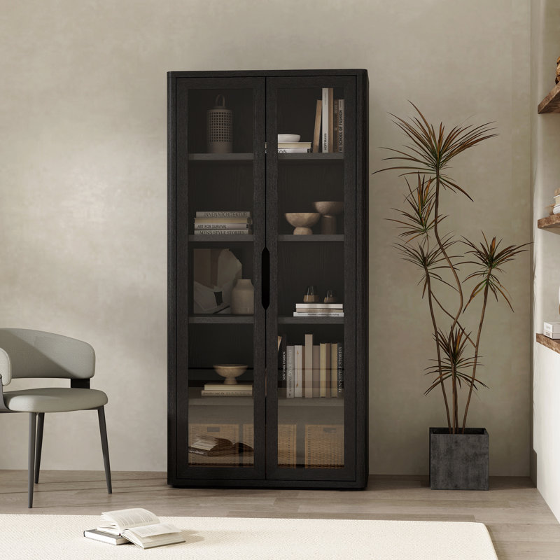 Bibliothèque 38 ", Noir, H 79 po x l 38 po x P 18,1 po