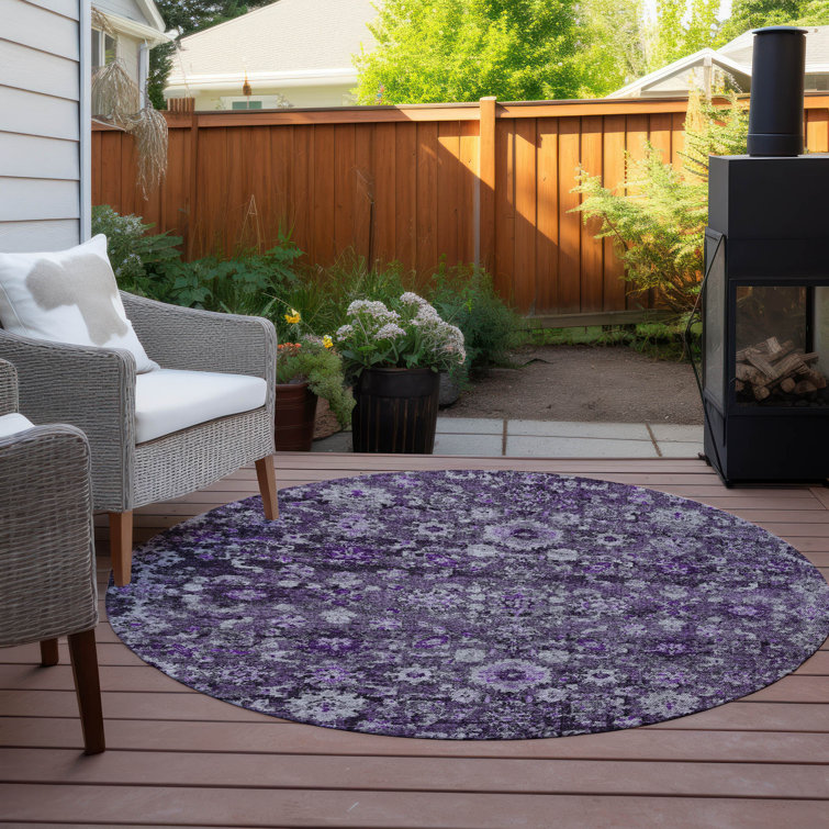 Kaylani Washable Floral Indoor / Outdoor Rug