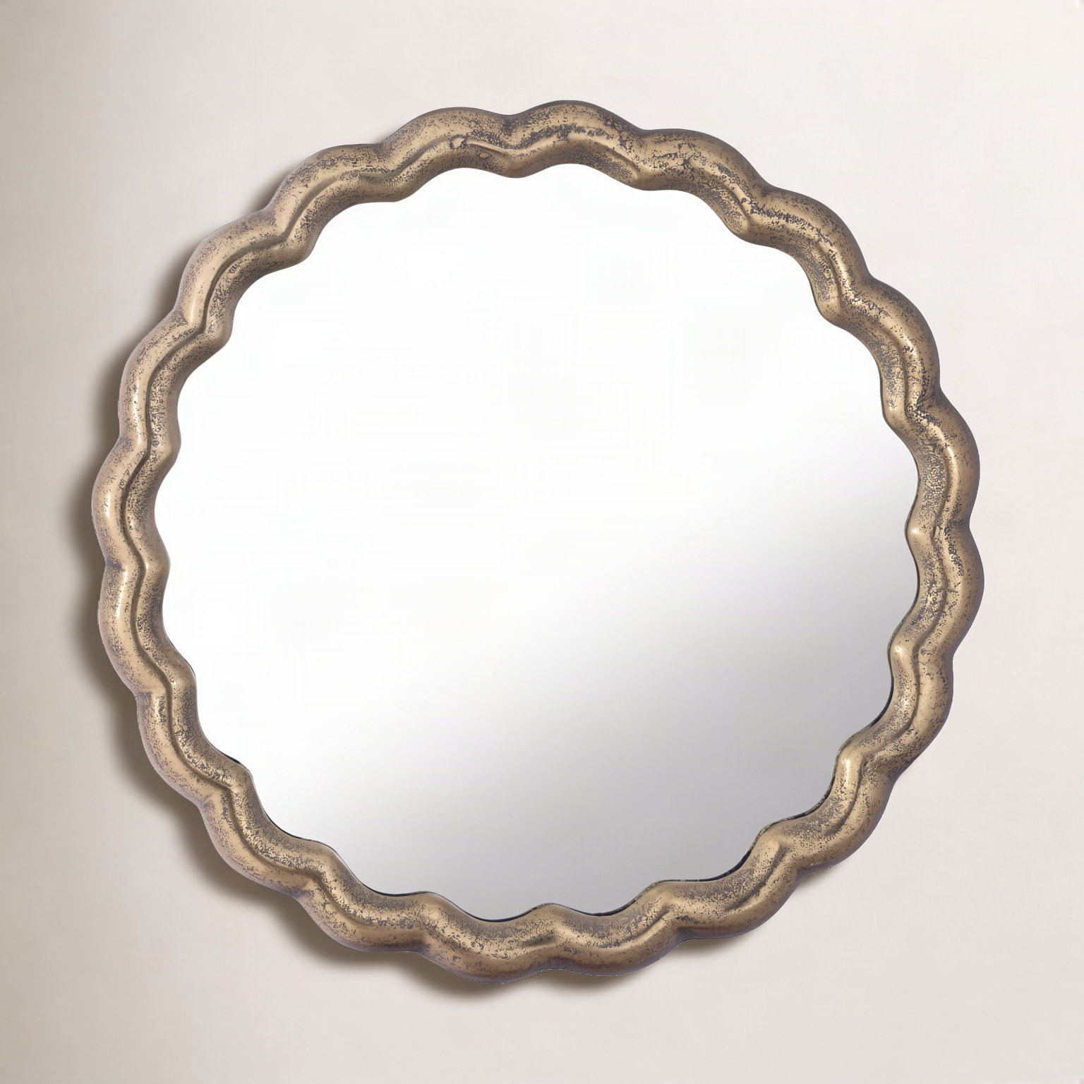 Accent Mirror, Gold, 20" x 20"