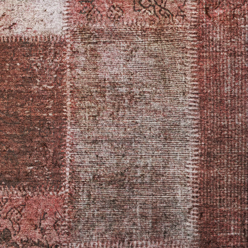 Tapis à poil long de qualité supérieure lavable à la machine ADS631, Burgundy, 2'6" x 3'10"