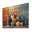 Expressions de poterie bleue bleue - poterie bohème sur bois-1856995929