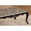 Table basse de style transitionnel avec pieds en cabriole en marbre et détails courbés
