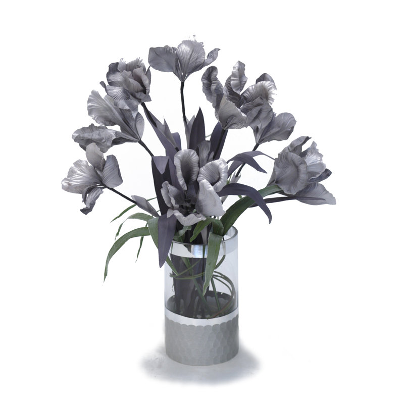 Centre de table Iris dans un vase