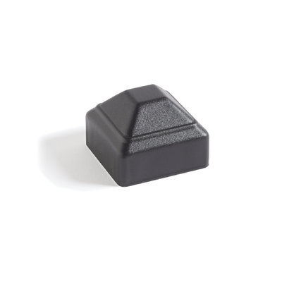 Capuchon de poteau en acier inoxydable H 2 po x l 2 po