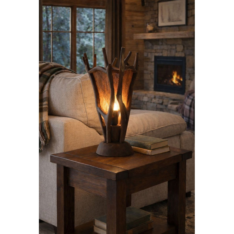 Rustic Branch Glow Lamp