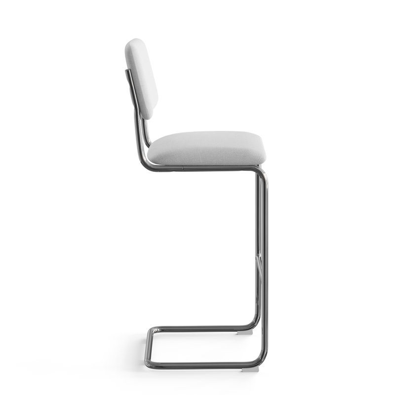 Walsh Linen Bar & Counter Stool, Bar Stool (30” Seat Height), White