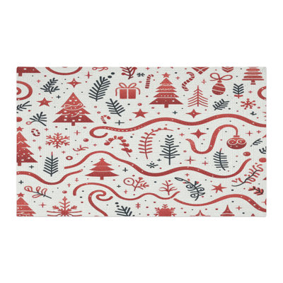 Tapis tressé à paillettes scintillantes
