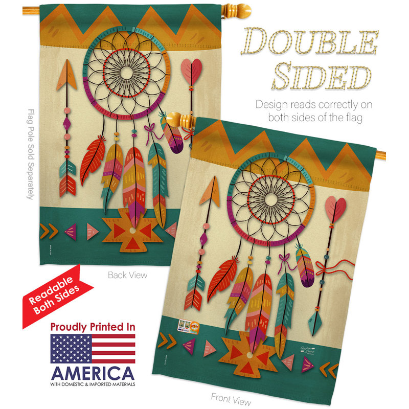 Drapeau de maison à 2 côtés en polyester / mélange de polyester 40 po x 28 po
