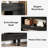 70.9" Console Table, Modern 2-Tier Entryway Table with Storage Drawers, Black