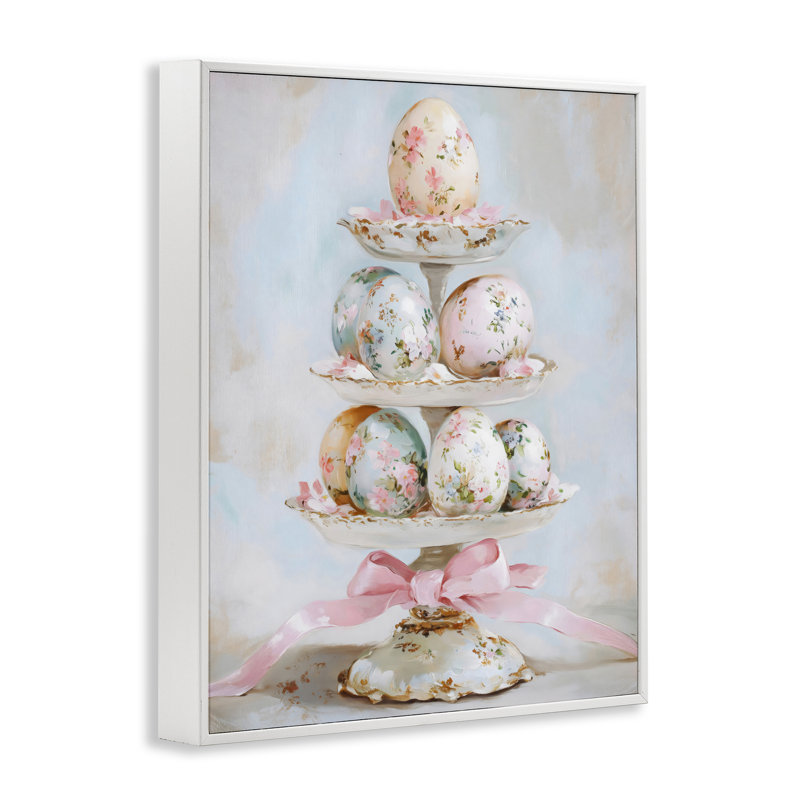 Pastel Coquette, œufs de Pâques, estampe numérique, conception par Arlington Prints, H 30 po x l 24 po