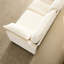 Nuage 69 po, coussins en chenille beige 22 po, 2 coussins décoratifs, siège modulaire, velours côtelé, assise moelleuse moyenne, pour le confort de votre appartement