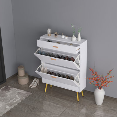 12 Pair Shoe Storage Cabinet