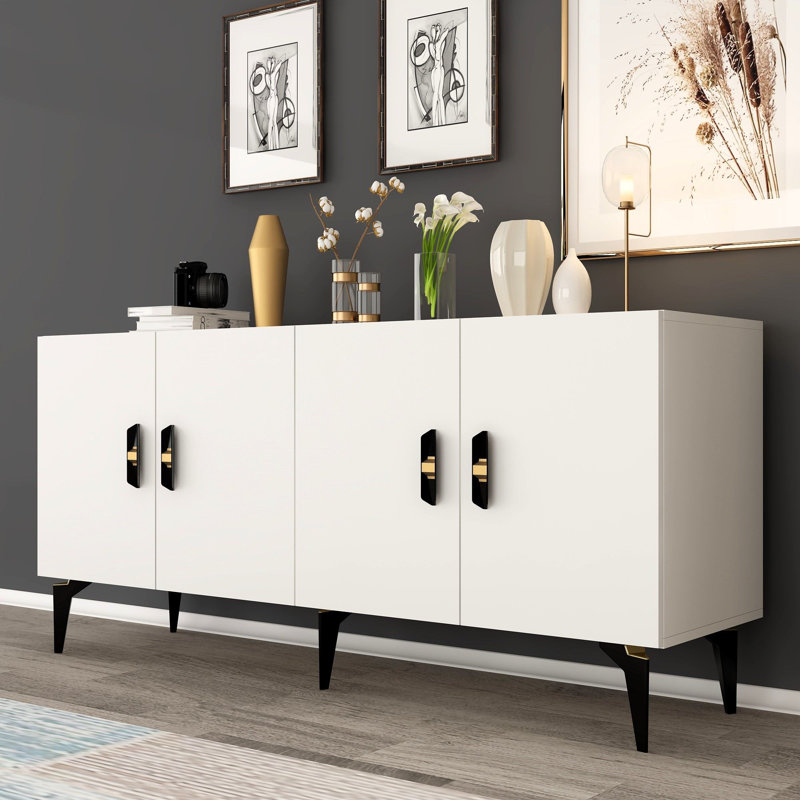 Olivia 150cm Console Table, White
