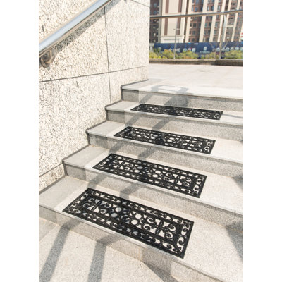 Tapis d'escalier noir Schley